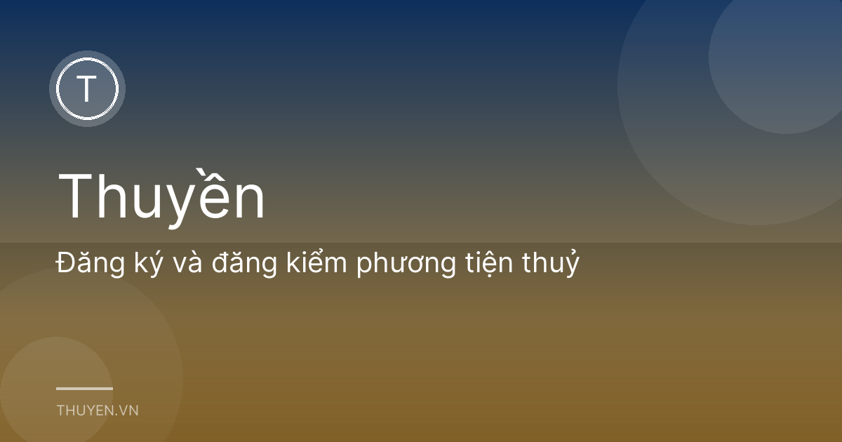 Đăng ký và đăng kiểm phương tiện thuỷ
