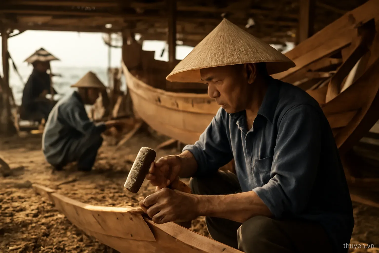 Nghề Đóng Thuyền Gỗ Truyền Thống: Kỹ Thuật, Quy Trình và Giá Trị Văn Hóa